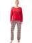 Kadın Kırmızı Pijama Takımı 51967 1