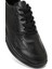 Erkek Siyah Bağcıklı Kalın Tabanlı Deri Casual Sneaker 25WFD641014 9