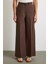 Geniş Paça Palazzo Pantolon Kahve 5