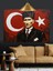 Türk Bayrağı Önünde Atatürk Dekoratif Kanvas - Mdf Ahşap Tablo 3