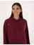Kadın Vişne Oversize Modal Karışımlı Kapüşonlu Sweatshirt 50309057-VR223 2
