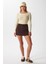 Kayık Yaka Uzun Kollu Tereyağı Sarısı Soft Top / Bluz 5