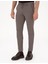 Erkek Vizon Slim Fit Beli Lastikli Kordonlu Jogger Kanvas Pantolon 50317281-VR052 2