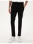Erkek Siyah Slim Fit Beli Lastikli Kordonlu Jogger Kanvas Pantolon 50317281-VR046 2