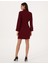 Kadın Bordo Regular Fit Dokuma Elbise 50318220-VR014 4