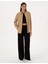 Kadın Koyu Bej Oversize Uzun Kollu Gömlek 50318232-VR088 4
