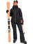 Snowyhill Puffy Jk Kadın Siyah Snowboard Ceketi 2