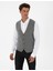 Erkek Gri Melanj Triko Yelek 50317313-VR086 3