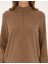 Kadın Camel Comfort Fit Fermuarlı Polar Sweatshirt 50316333-VR015 6