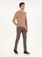 Erkek Kahverengi Slim Fit Pamuk Karışımlı Kanvas Pantolon 50292336-VR029 1