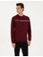 Erkek Bordo Regular Fit Bisiklet Yaka Sweatshirt 50317675-VR014 1