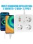 Akım Korumalı Anahtarlı Priz - 3x Priz - 2x USB - 2x Type-C - 2 mt Kablo Hızlı Şarj Özellikli Siyah 6