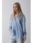 Cepli Oversize Gömlek - Koyu Mavi 1