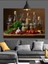 Şişelerle Hazırlanmış Mutfak Masası Dekoratif Kanvas - Mdf Ahşap Tablo 5