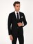Erkek Siyah Slim Fit Mikro Desenli Mono Yaka Yün Karışımlı Takım Elbise 50311025-VR046 3