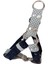 Köpek Göğüs Tasması Minik Irk Siyah Süet Deri Göğüs ÖLÇÜSÜ:30-45CM Ayarlamalı Dog Harness Gt1-37 1