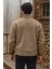 Erkek Pro Termal Iç Dış Sherpa Sonbahar Kış Tam Fermuarlı Peluş Sweatshirt 3
