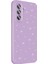 Galaxy A56 Kılıf Kamera Korumalı Simli Lüks Omsy Koton Kapak - Lila 5