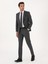 Erkek Füme Slim Fit Çizgili Mono Yaka Yün Karışımlı Takım Elbise 50316335-VR058 4