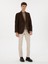 Erkek Kahverengi Slim Fit Yün Karışımlı Flanel Görünümlü Ceket 50310747-VR029 4