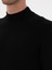Erkek Siyah Slim Yün Karışımlı Fit Yarım Balıkçı Basic Triko Kazak 50315296-VR046 7