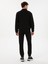 Erkek Siyah Slim Fit Pamuk Karışımlı Paçası Lastikli Eşofman Altı 50309819-VR046 5