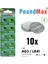 10 Adet Ag3 LR41 LR736 / L736 / G3 / G3A / 3ga / 192 / GP192 / V3GA / RW87 1.5V Poundmax Alkalin Düğme Piller Küçük Elektronik Ev Aletleri, Araba Anahtarları, Ölçüm Cihazları ve Hesap Makineleri 4