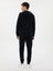 Erkek Lacivert Slim Fit Pamuk Karışımlı Paçası Lastikli Eşofman Altı 50311677-VR033 5