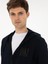Erkek Lacivert Regular Fit Pamuk Karışımlı Tam Fermuarlı Sweatshirt 50311630-VR033 2