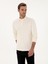 Erkek Ekru Regular Fit %100 Pamuk 3 İplik Polo Yaka Sweatshirt 50318960-VR019 3
