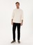 Erkek Ekru Regular Fit %100 Pamuk 3 İplik Polo Yaka Sweatshirt 50318960-VR019 4