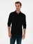 Erkek Lacivert Regular Fit Kaşmir Karışımlı Polo Yaka Sweatshirt 50309794-VR033 1