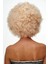 Altın Renk Kıvırcık Afro Bonus Peruk Saç Parti Peruğu Platin Gold (5047) 4