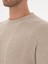 Erkek Bej Slim Fit Yün Karışımlı Bisiklet Yaka Triko Kazak 50311874-VR011 7