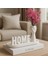 Beton Vazo ve Home Yazısı Oval Tabak Set 1