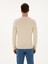 Erkek Bej Slim Fit Pamuk Karışımlı Bisiklet Yaka Basic Triko Kazak 50318620-VR011 5