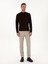 Erkek Bej Slim Fit Pamuk Karışımlı Armürlü Kanvas Pantolon 50311720-VR011 4
