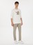 Erkek Bej Slim Fit Yün Karışımlı Kanvas Pantolon 50308721-VR011 1