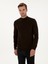 Erkek Kahverengi Slim Fit Pamuk Karışımlı Çeyrek Balıkçı Yaka Basic Triko Kazak 50318704-VR029 1