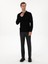 Erkek Siyah Slim Fit Yün Karışımlı Polo Yaka Triko Kazak 50311890-VR046 4