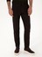 Erkek Koyu Kahverengi Slim Fit Pamuk Karışımlı Armürlü Kanvas Pantolon 50311720-VR084 5