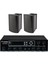 2 Adet 6,5'' Profesyonel Cafe, Okul , Mağaza Ses Sistemi, Amfi ve Hoparlör Hazır Set Siyah 1