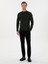Erkek Koyu Yeşil Slim Fit Yün Karışımlı Çeyrek Balıkçı Basic Triko Kazak 50315295-VR079 4