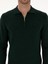 Erkek Zümrüt Regular Fit Yün Karışımlı Fermuarlı Polo Yaka Basic Triko Kazak 50315297-VR055 6