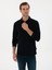 Erkek Lacivert Regular Fit Pamuk Karışımlı Polo Yaka Sweatshirt 50311374-VR033 1