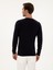 Erkek Lacivert Slim Fit Pamuk Karışımlı Bisiklet Yaka Basic Triko Kazak 50318620-VR033 5