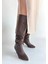 Zelya Kahverengi Cilt Topuklu Çizme 2