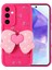 Galaxy A35 Kılıf Kamera Korumalı Figür Tasarımlı Omsy Kapya Kapak-Pembe Koyu 1