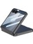 Galaxy Z Flip 7 M-Safe Şarj Özellikli Zore Kıpta Kpt-02 Standlı Kapak - Siyah 6