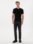 Erkek Siyah Slim Fit Bisiklet Yaka Triko T-shirt 50311875-VR046 4